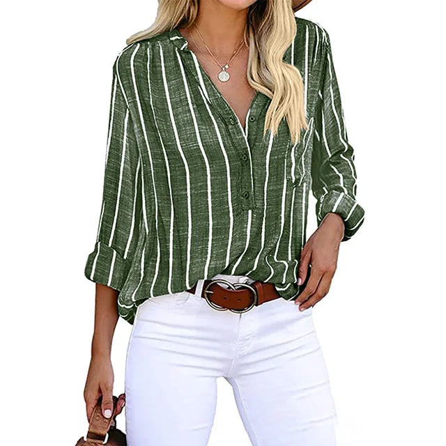 Norah - Modische Bluse für Damen Grun