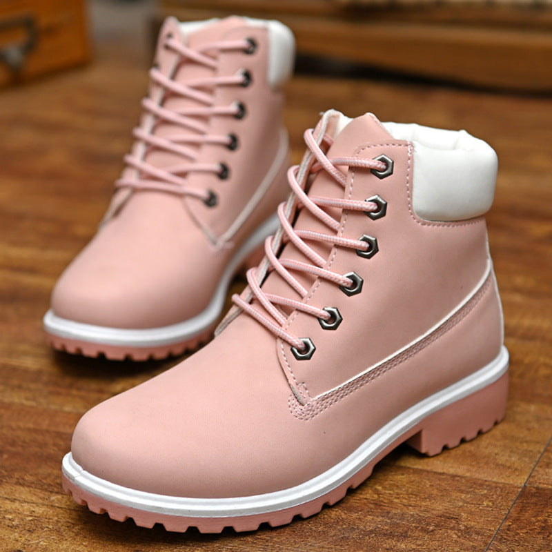 Nyla - Ava Klassische Damen Stiefel Rose