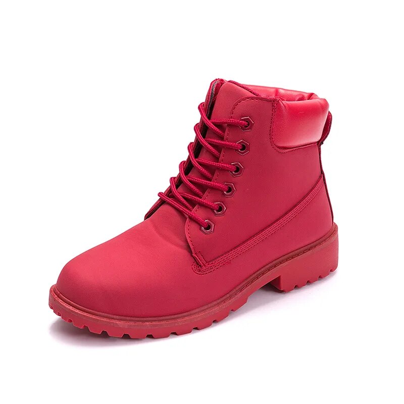 Nyla - Ava Klassische Damen Stiefel Rot
