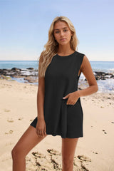 Andrina - Lässiges Ärmelloses Kleid mit Shorts