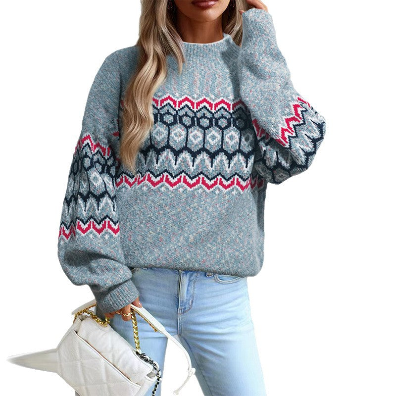 Silke – Pullover Mit Modernem Geometrischem Muster