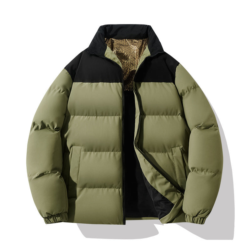 Bernfried - Gefütterte Herren Steppjacke mit Kragen