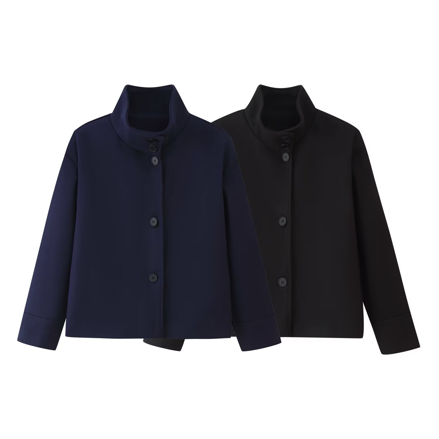 Doris – Modische Übergangsjacke Mit Hohem Stehkragen