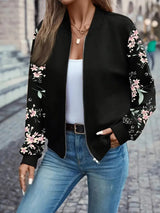 Rositah - Stilvolle Blumen Bomberjacke