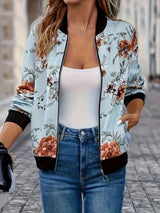 Rositah - Stilvolle Blumen Bomberjacke