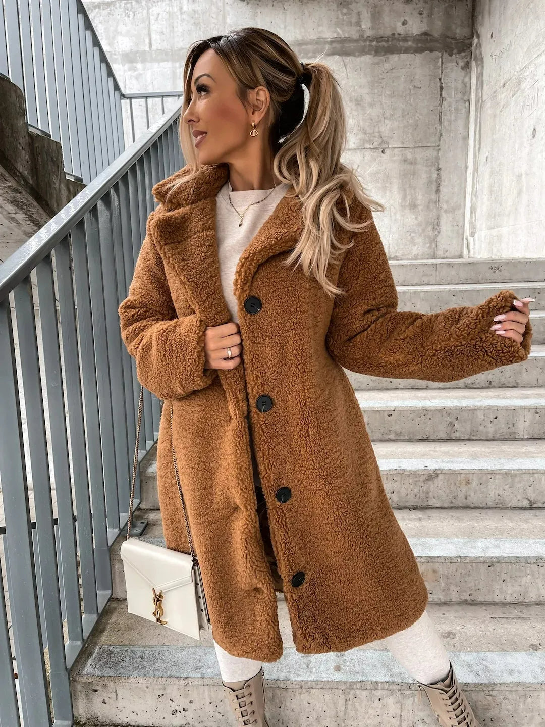 Ofelia - Eleganter Trenchcoat für Damen Braun