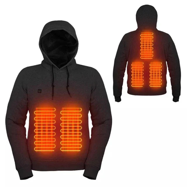 Oliviane - Beheizter Unisex Therma Hoodie Schwarz