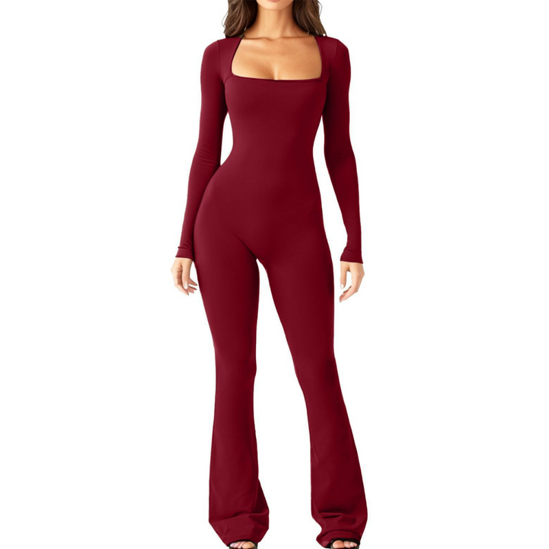 Naria | Figurbetonter Flare-Jumpsuit für Damen