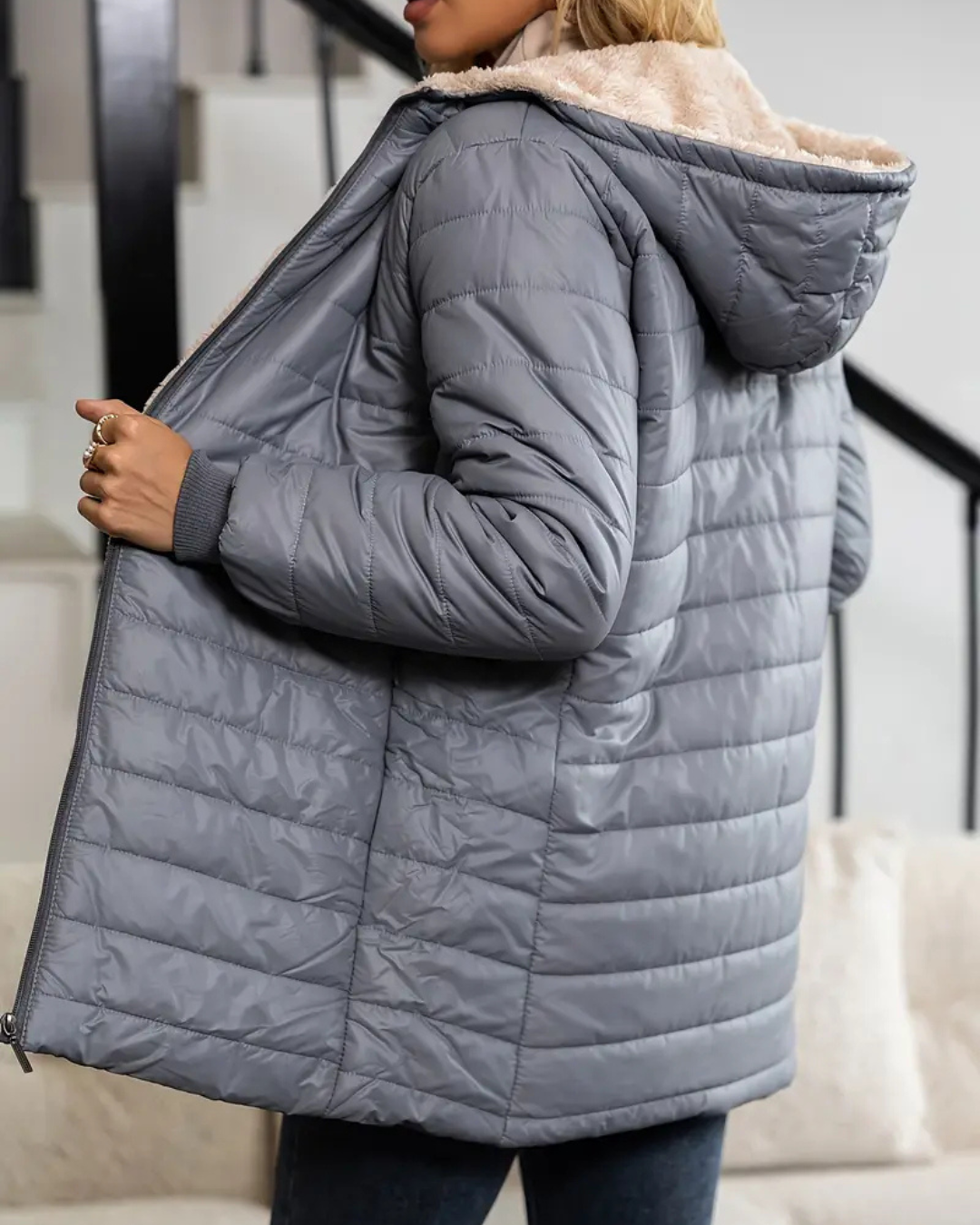 Gesine - Gefütterte Damen Komfort Winterjacke Warm & Weich