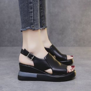Ozlem- Damen Slingback Sandalen mit elegantem Schnitt Schwarz