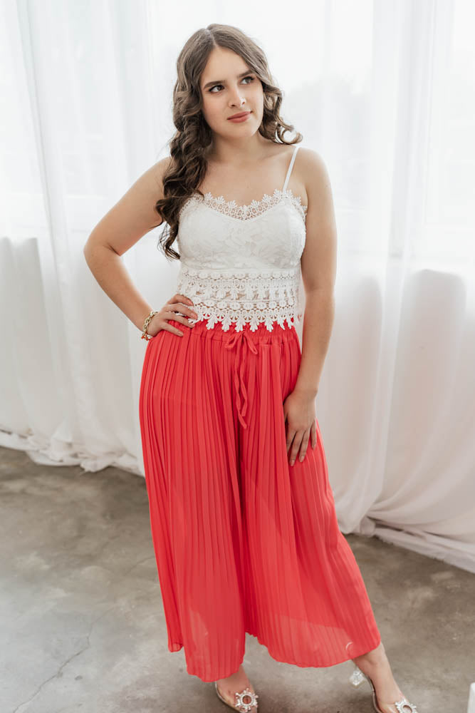 Palmira- Crop Top aus Spitze in Weiß  4