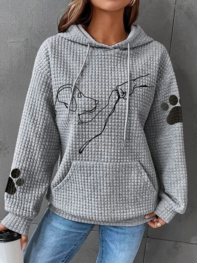 Paola - Bequemer und warmer Kapuzenpullover für Frauen Grau