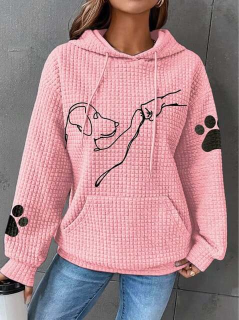 Paola - Bequemer und warmer Kapuzenpullover für Frauen Rosa