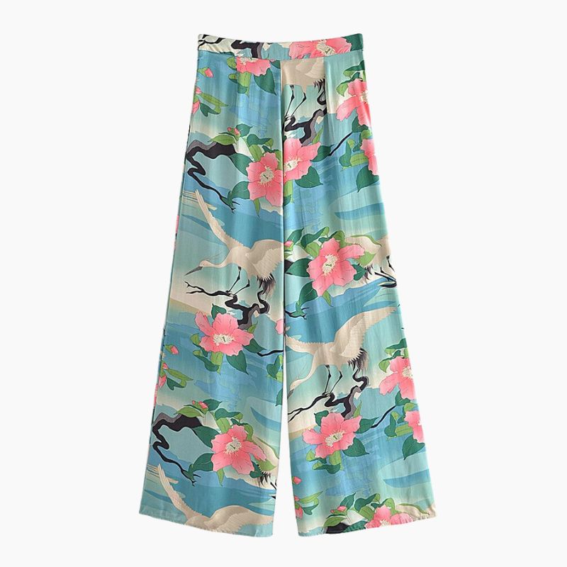 Pascale- lockere hose damen sommer hellblau