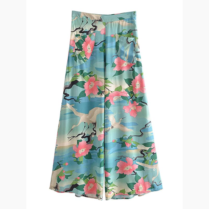 Pascale- lockere hose damen sommer hellblau 1