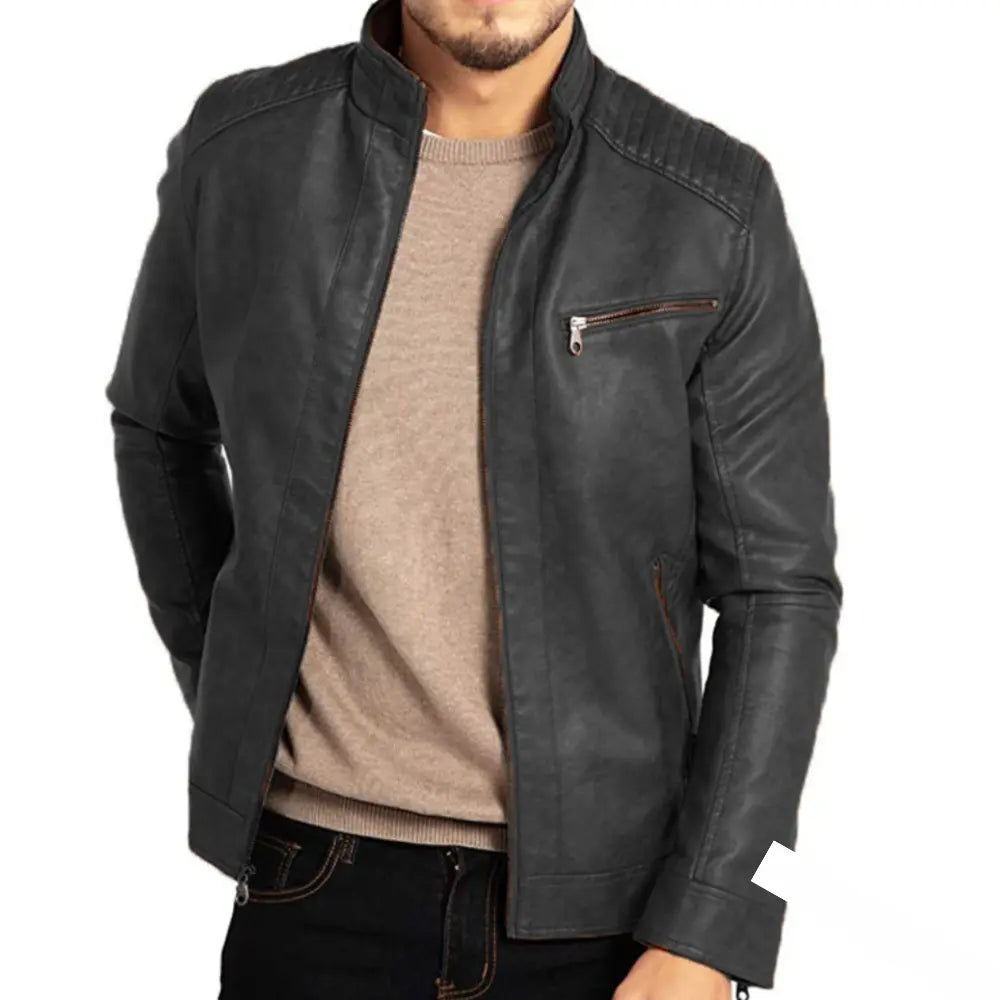 Bertram - Winddichte Lederjacke für Herren