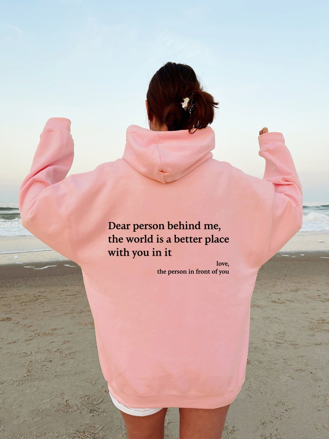 Patricia - Liebe Person hinter mir Unisex Hoodie Rosa