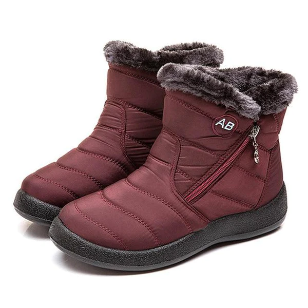 Paula - Wasserdichte Winterstiefel Rot