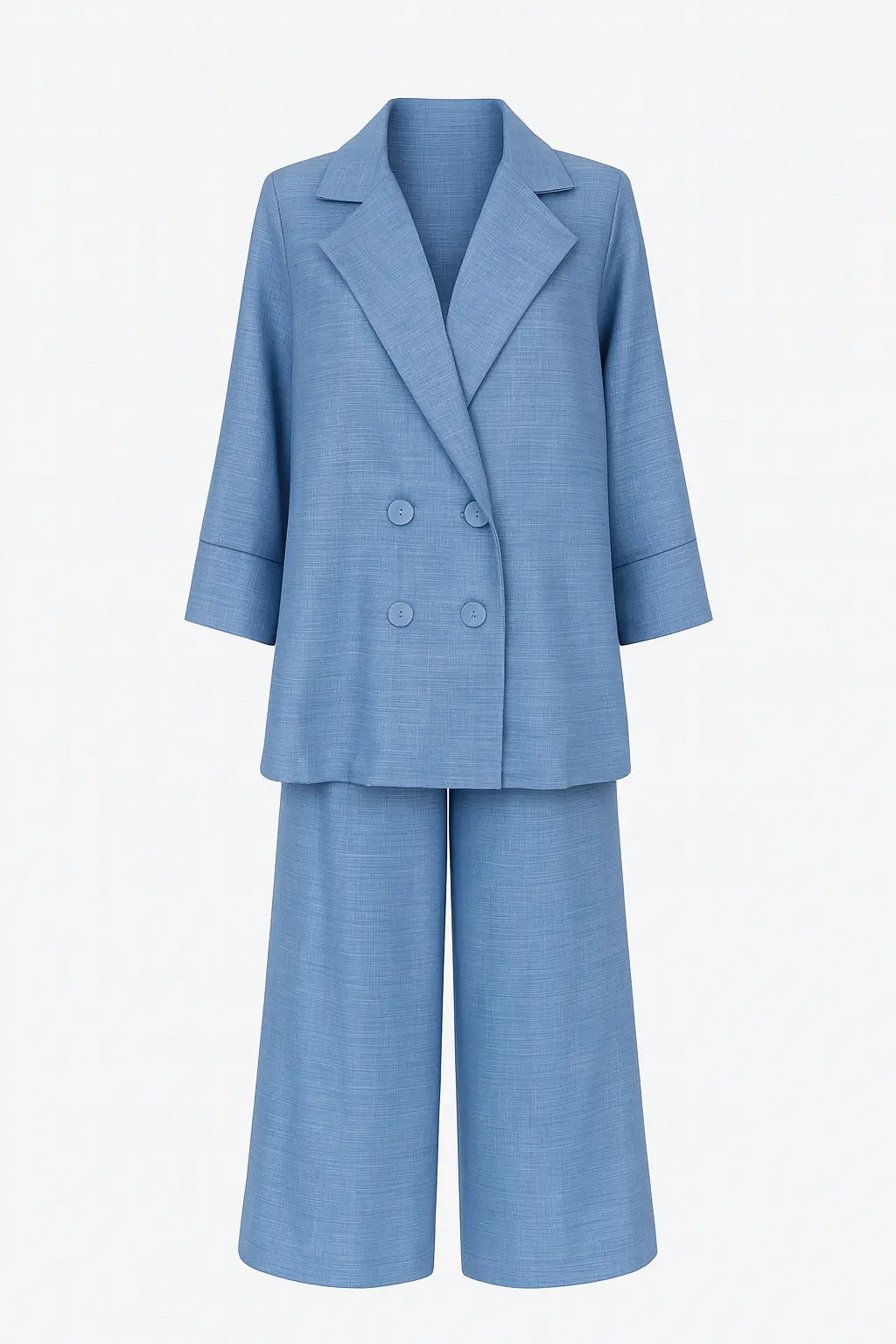 Paulie - Zweireihiger Anzug mit Kordelzughose Militärgrün