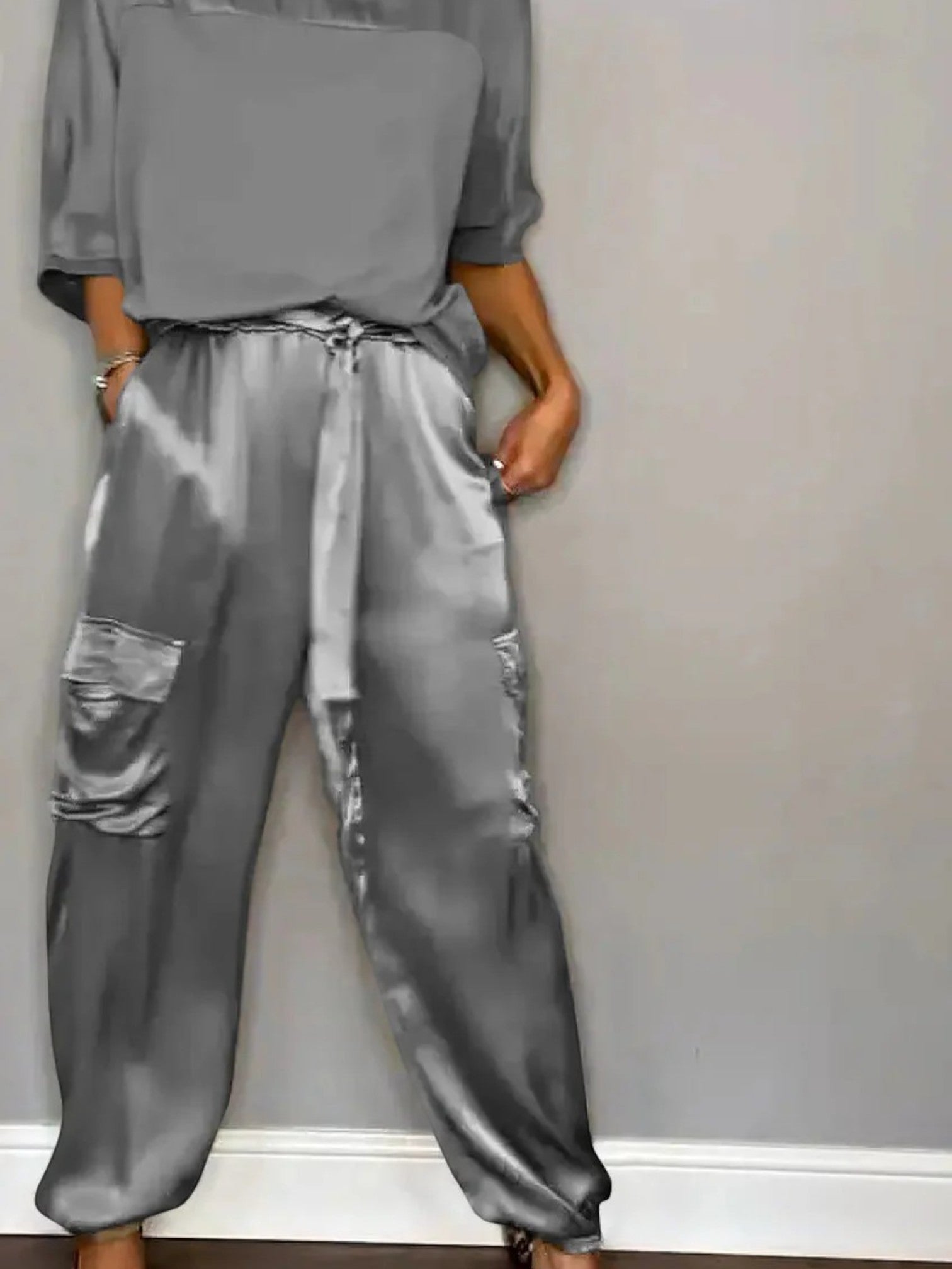 Paulina - Elegant Two-Piece Suit for Women Grau