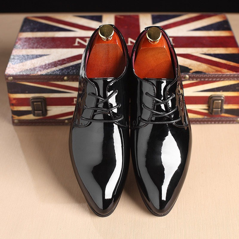 Pelle - Elegante Herren-Schnürschuhe mit spitzer Kappe für den schwarz