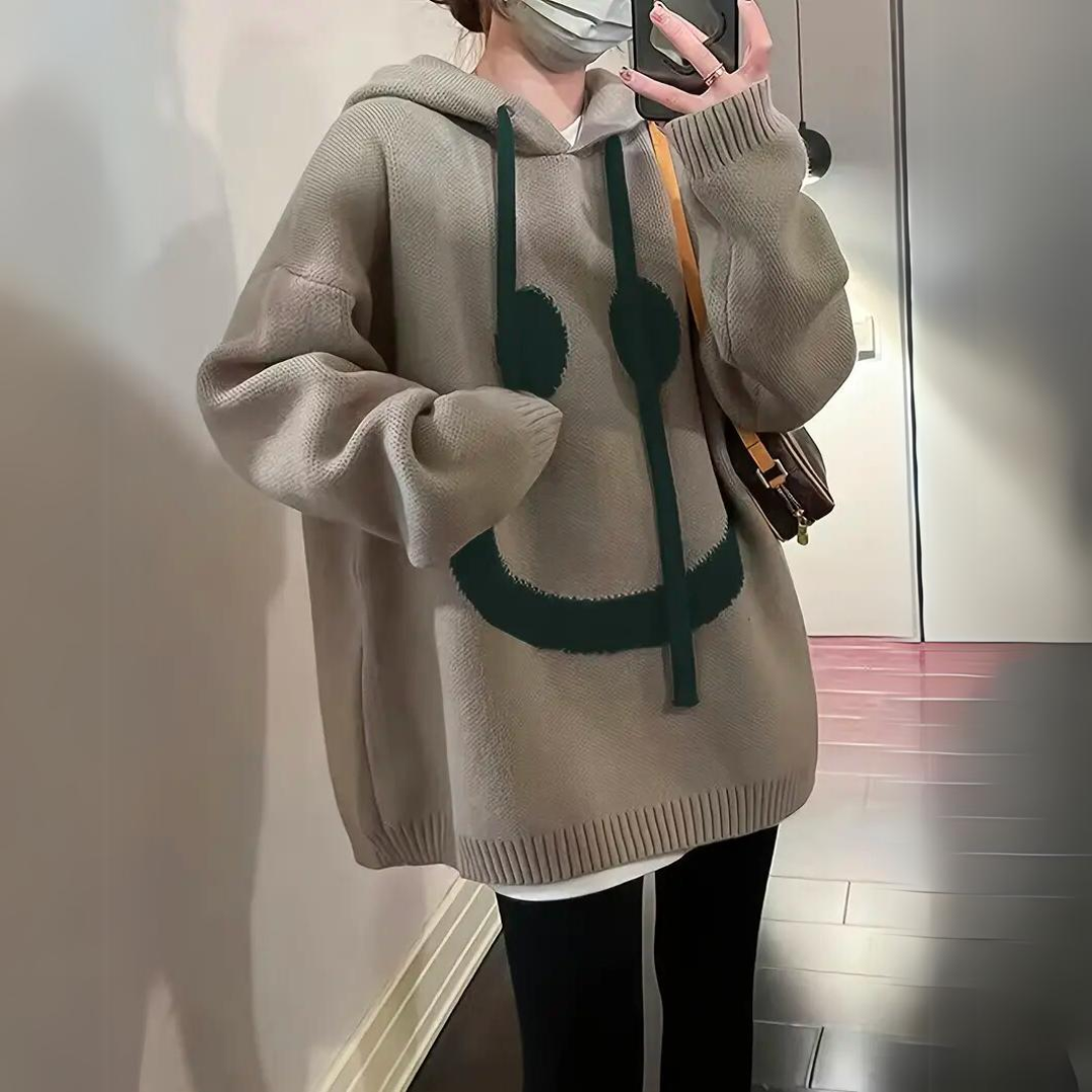 Petra - Warmer und kuscheliger Hoodie Khaki