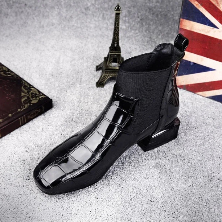 Philine - Hochwertige Lederstiefel für Damen Schwarz