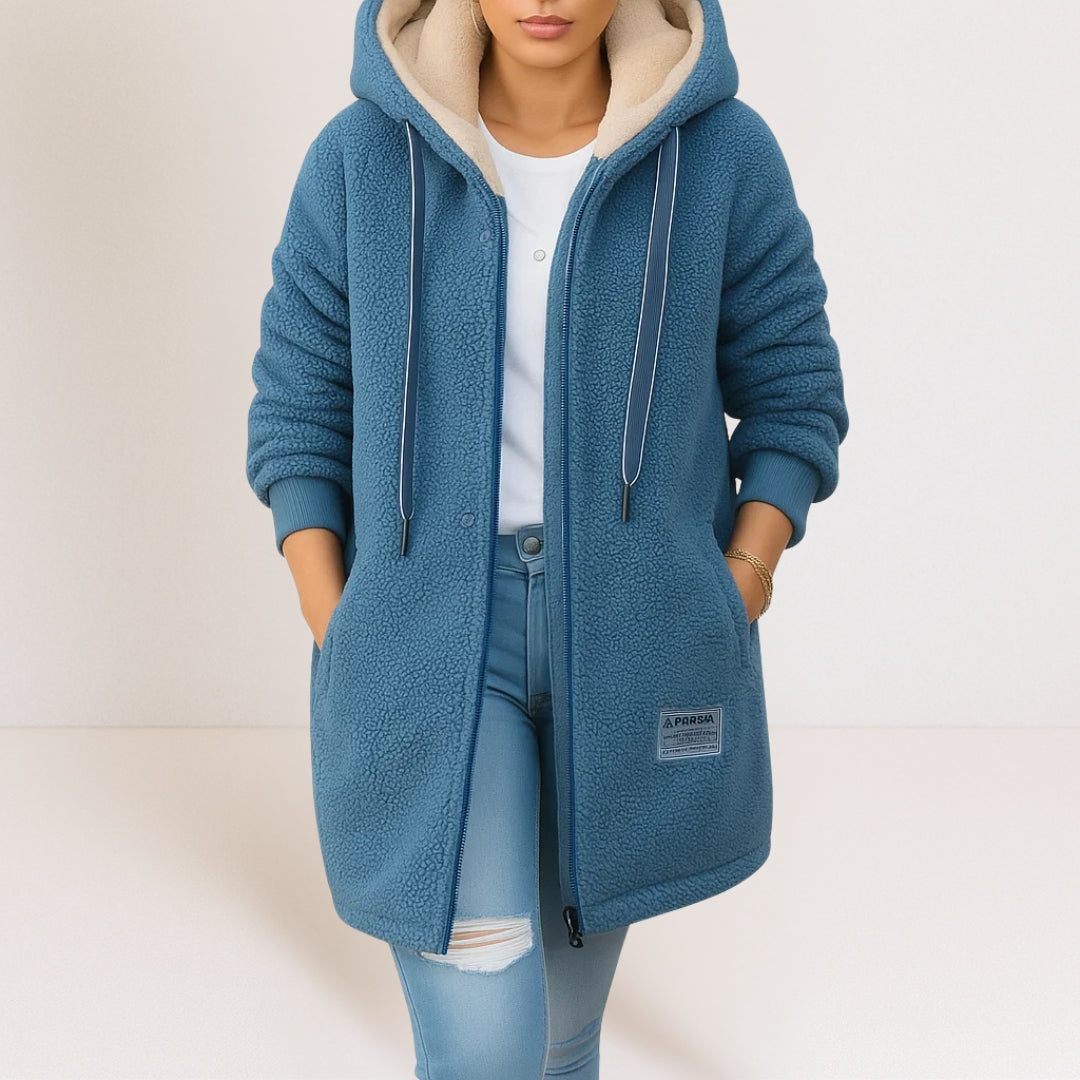Prisca - Fleecejacke für Damen Warm & Bequem Blau