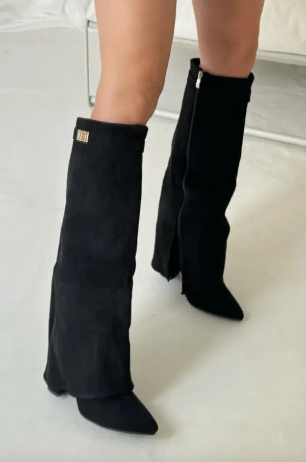 Prisley - Elegante Damen Stiefel mit Komfort Schwarz