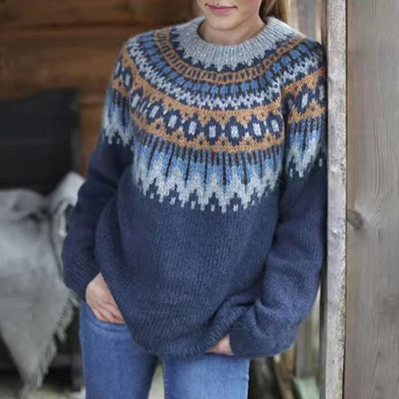 Priszilla - Weicher Kaschmir-Pullover für Damen Elegant und Warm Dunkelblau
