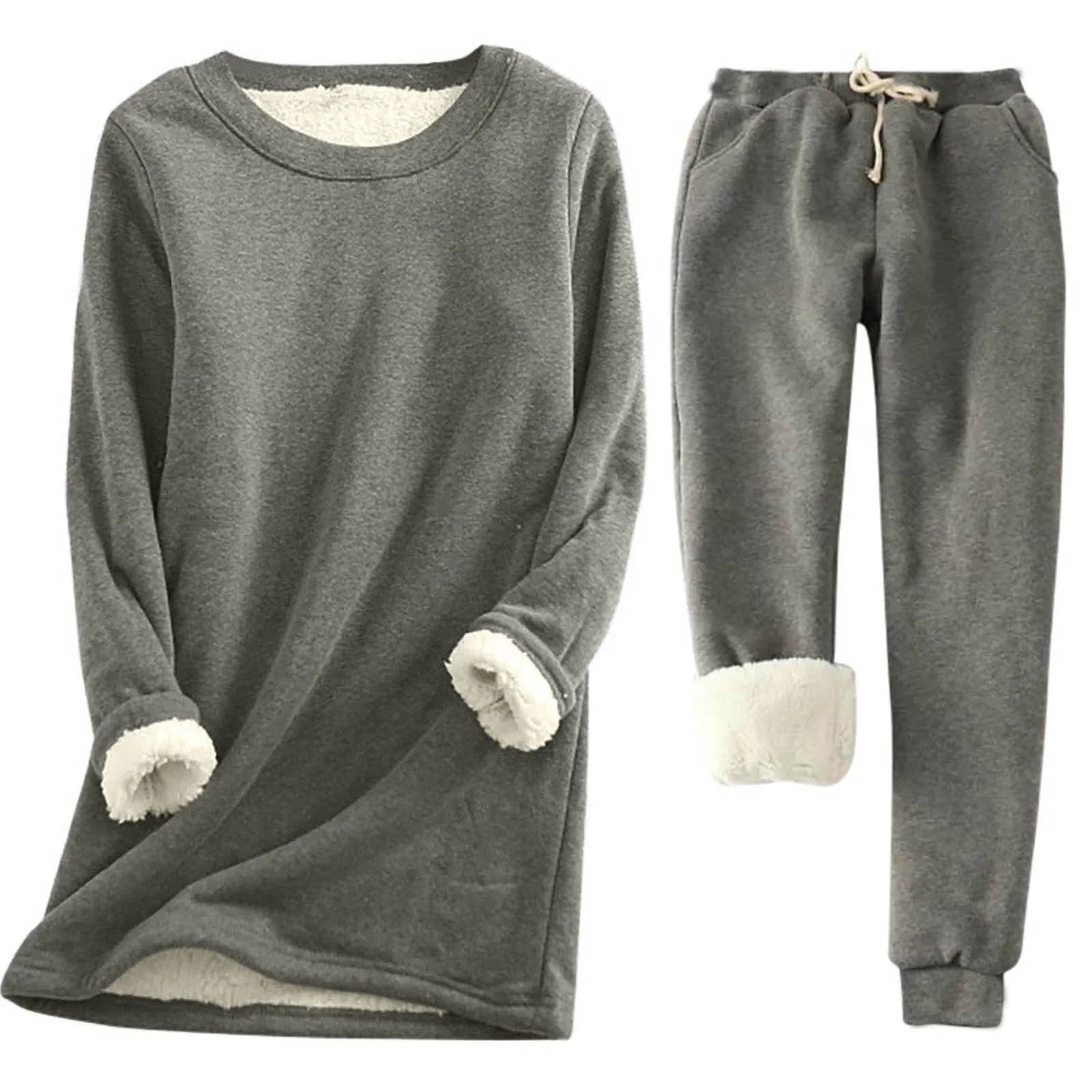 Quenelle - Thermo Set Zweiteiler für Damen Dunkelgrau