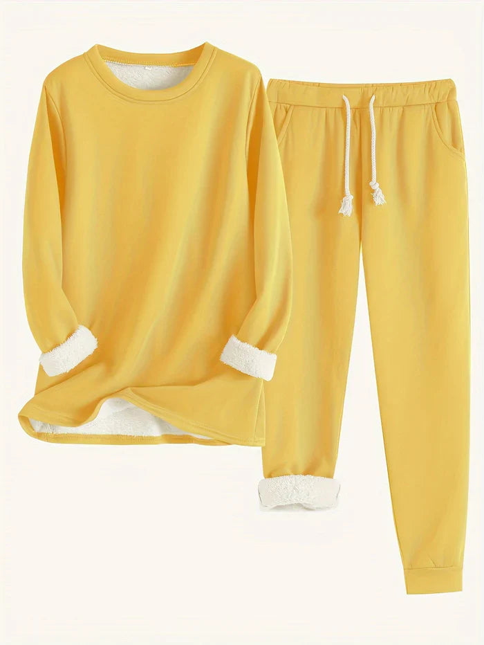 Quenelle - Thermo Set Zweiteiler für Damen Gelb