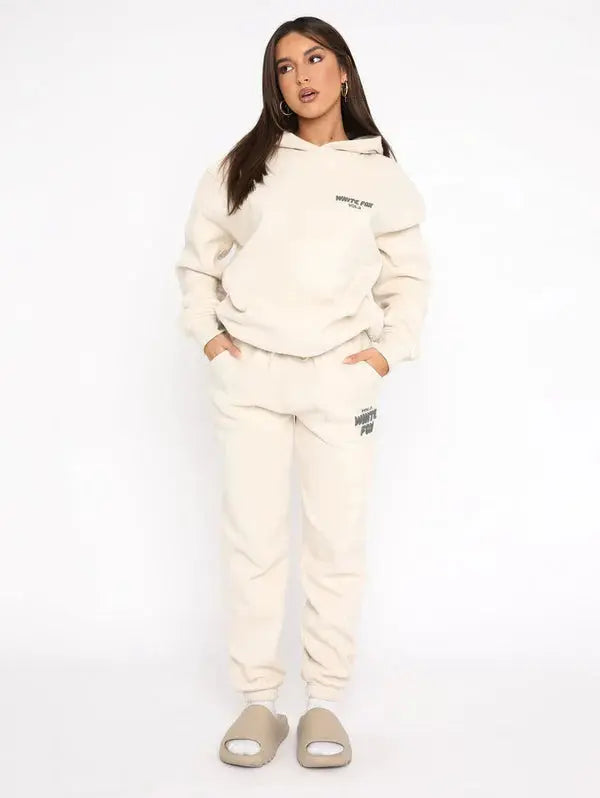 Quinta - Bequemer Damen Trainingsanzug für Freizeit & Sport Beige