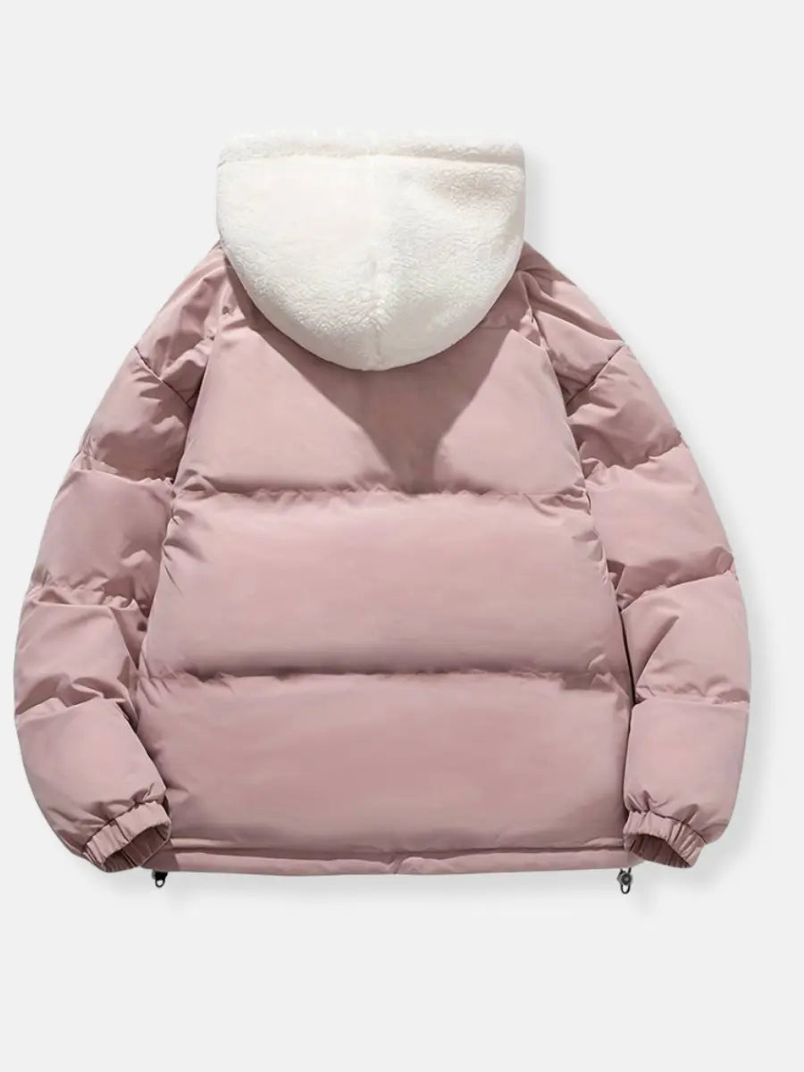 Quintina - Warme Damen Winterjacke mit Reißverschluss Rosa