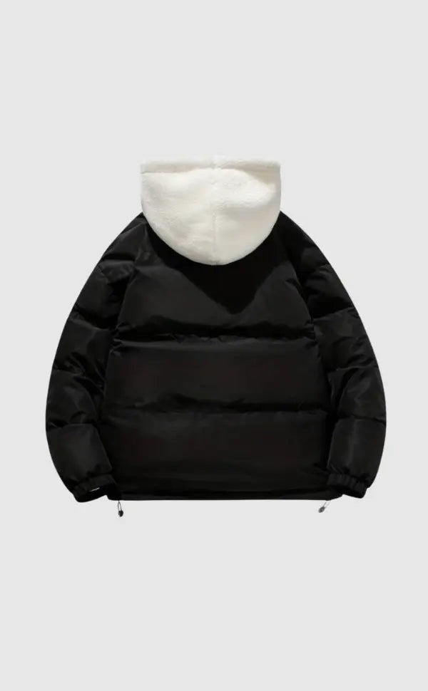 Quintina - Warme Damen Winterjacke mit Reißverschluss Schwarz