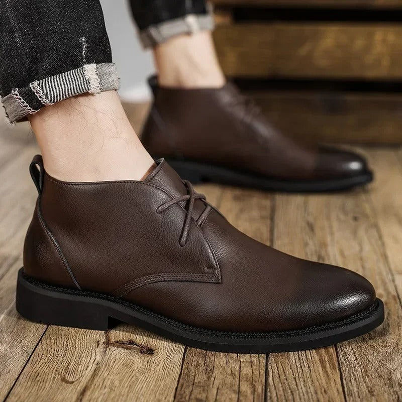 Quirin - Klassische Lederstiefel Braun