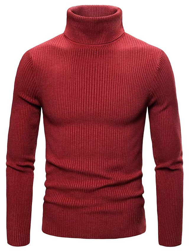 Irenaeus - Stylischer Herren Wollpullover mit Polo Kragen