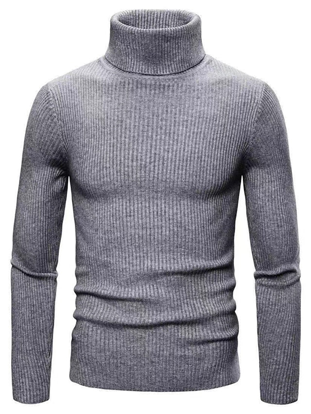 Irenaeus - Stylischer Herren Wollpullover mit Polo Kragen