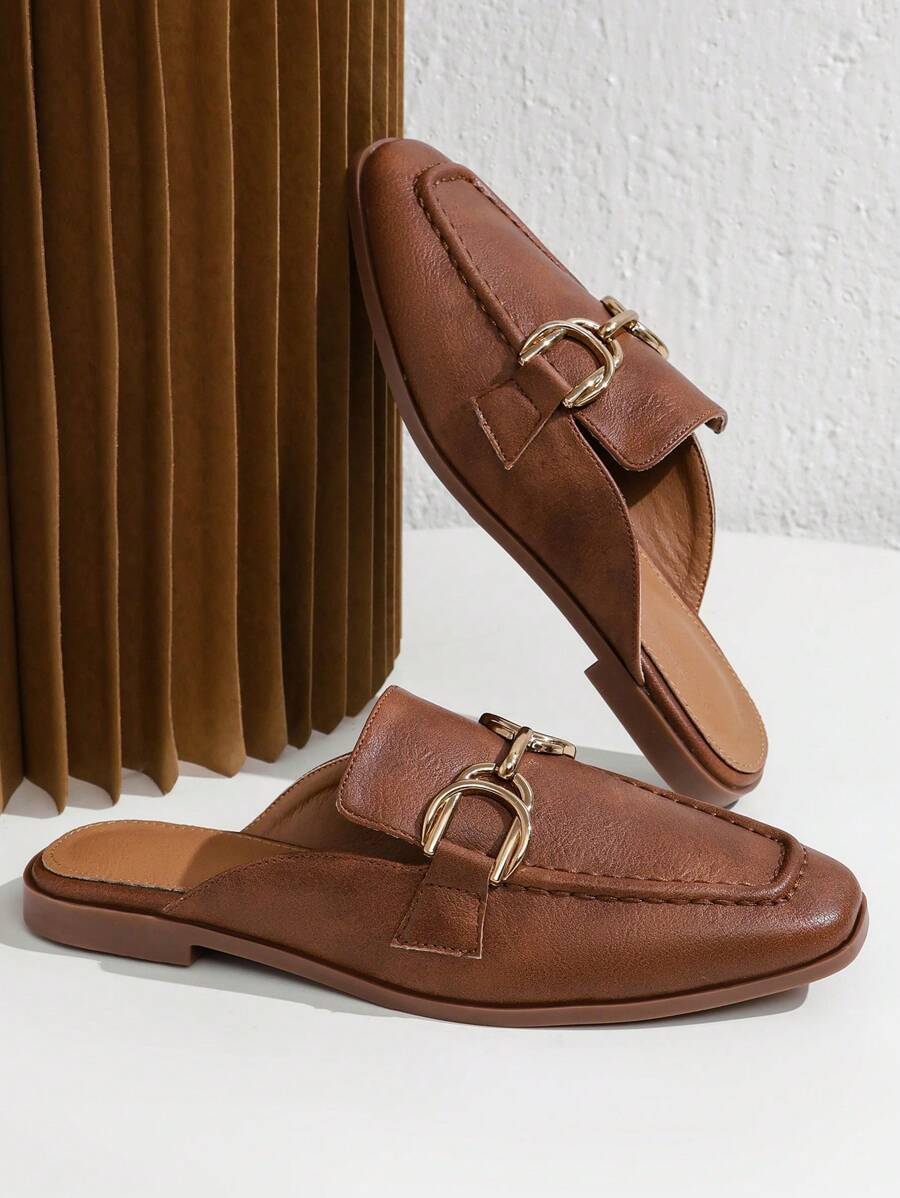 Rabea – Damen Loafers Slip-On Vintage Stil Aus Leder 1