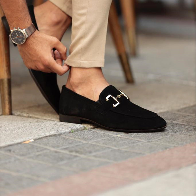 Rami - Herren Wildleder Loafer mit Metallverzierung 4