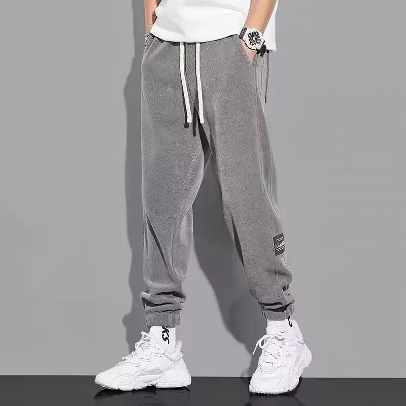 Reid - Velvet Jogger für mühelosen Stil Hellgrau