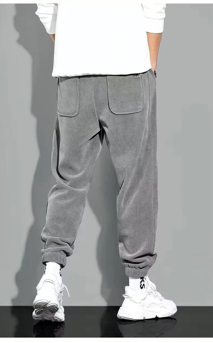 Reid - Velvet Jogger für mühelosen Stil Hellgrau 1