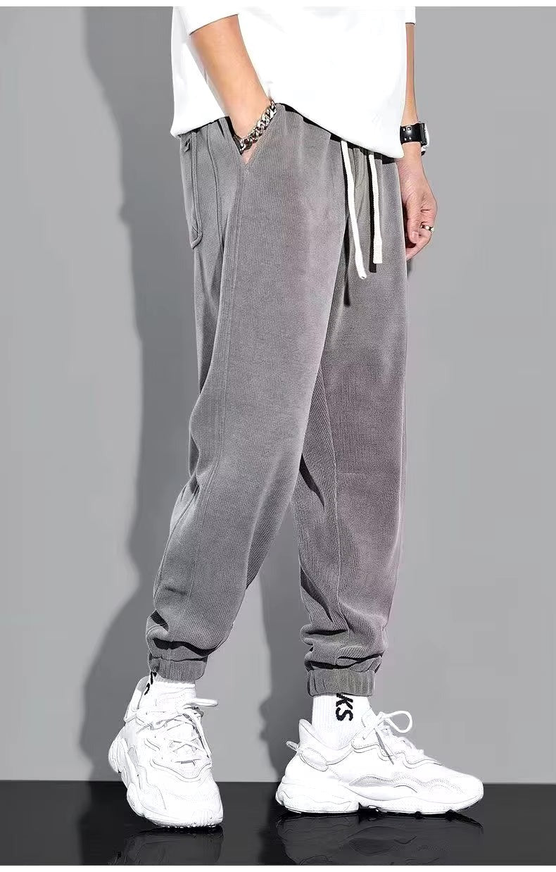 Reid - Velvet Jogger für mühelosen Stil Hellgrau 2