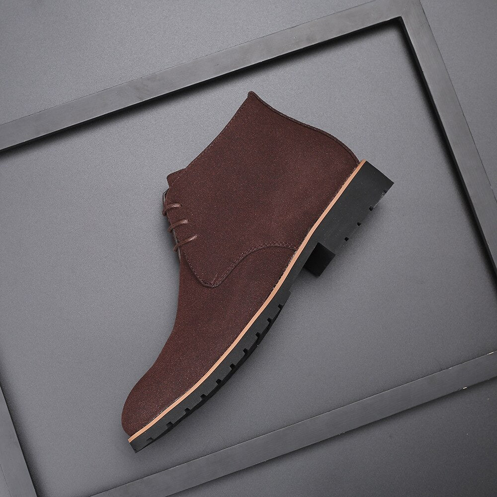 Reiner – Stilvolle Herrenschuhe aus Rindsveloursleder Braun