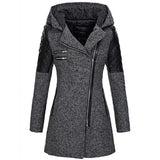 Sooya - Lange Winterjacke mit Kapuze für Damen