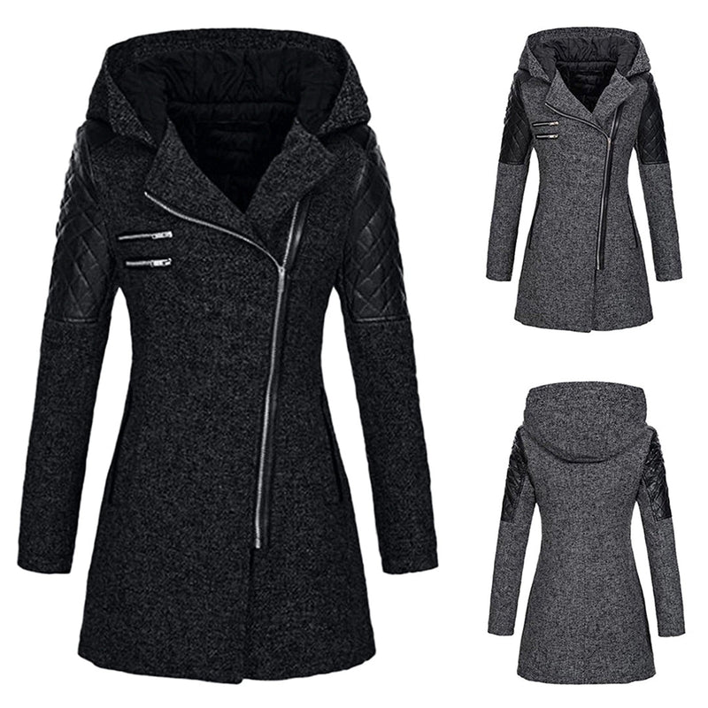 Sooya - Lange Winterjacke mit Kapuze für Damen