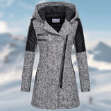 Sooya - Lange Winterjacke mit Kapuze für Damen