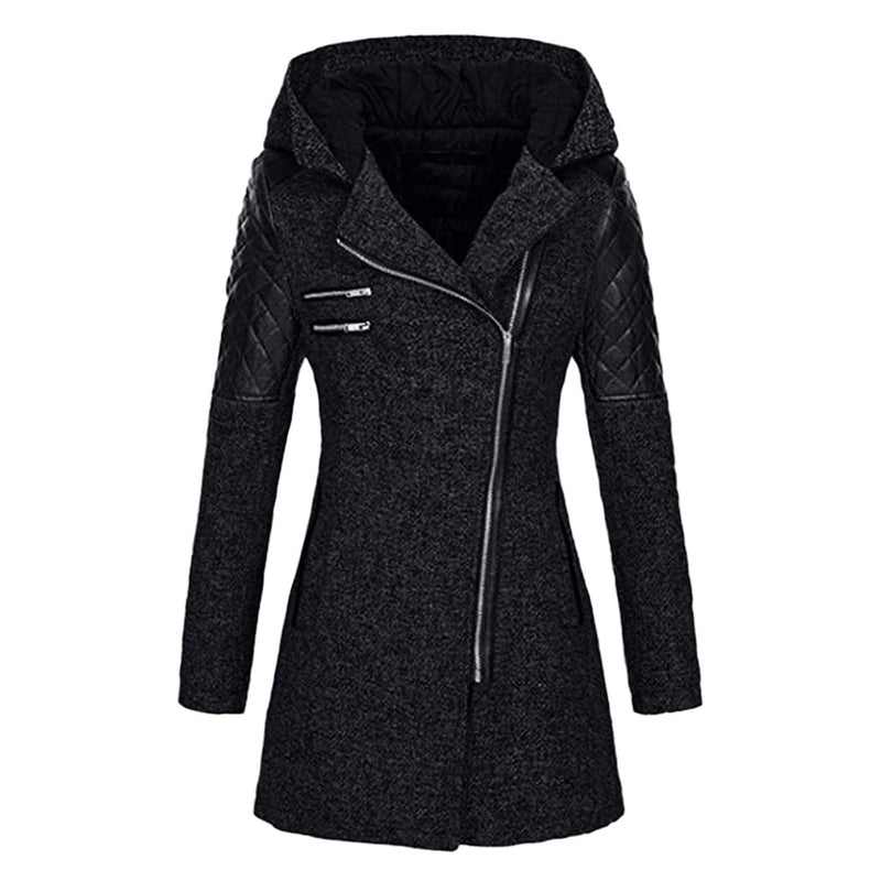 Sooya - Lange Winterjacke mit Kapuze für Damen