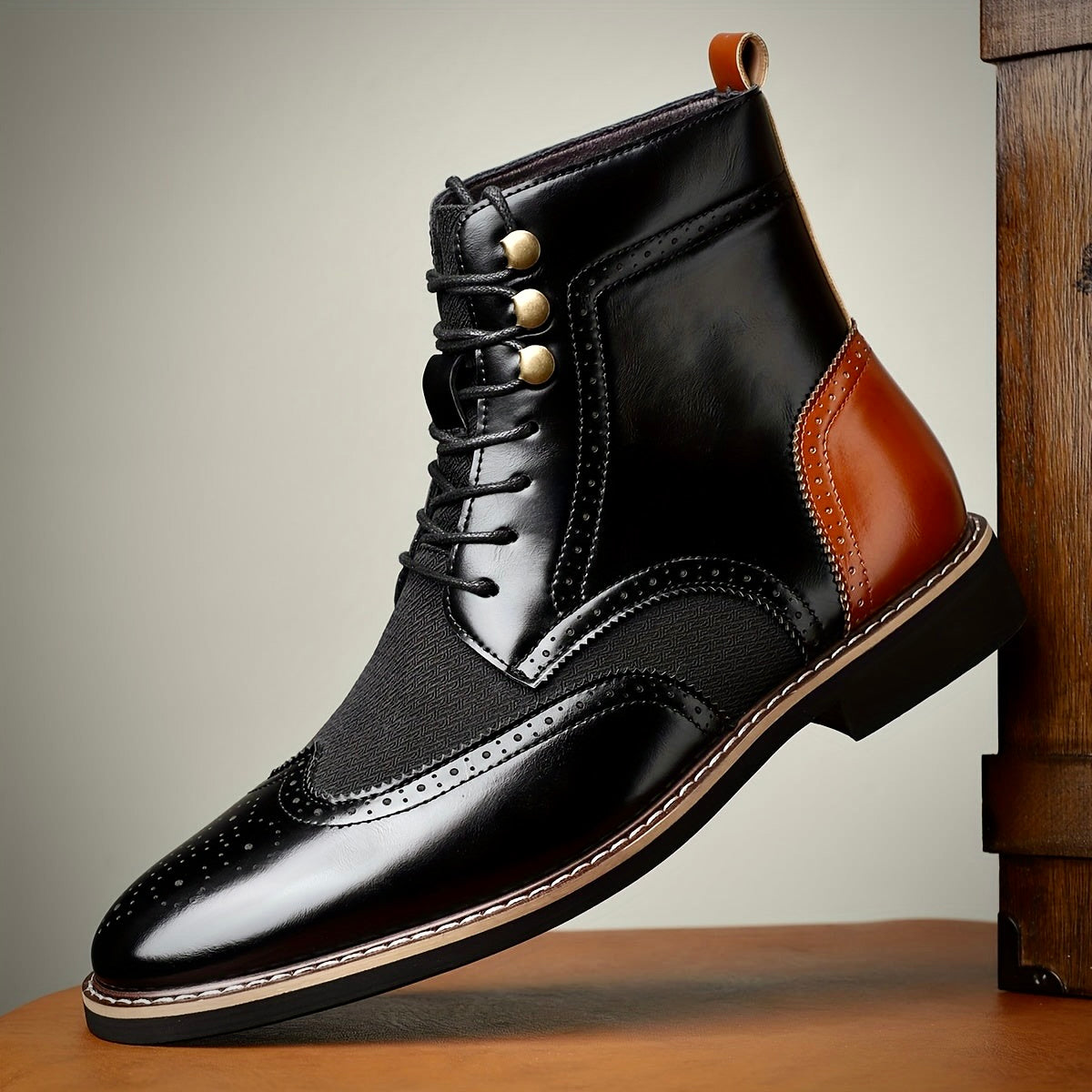Robert - Premium Oxford Leather Boots for Comfort and Style Schwarz 2