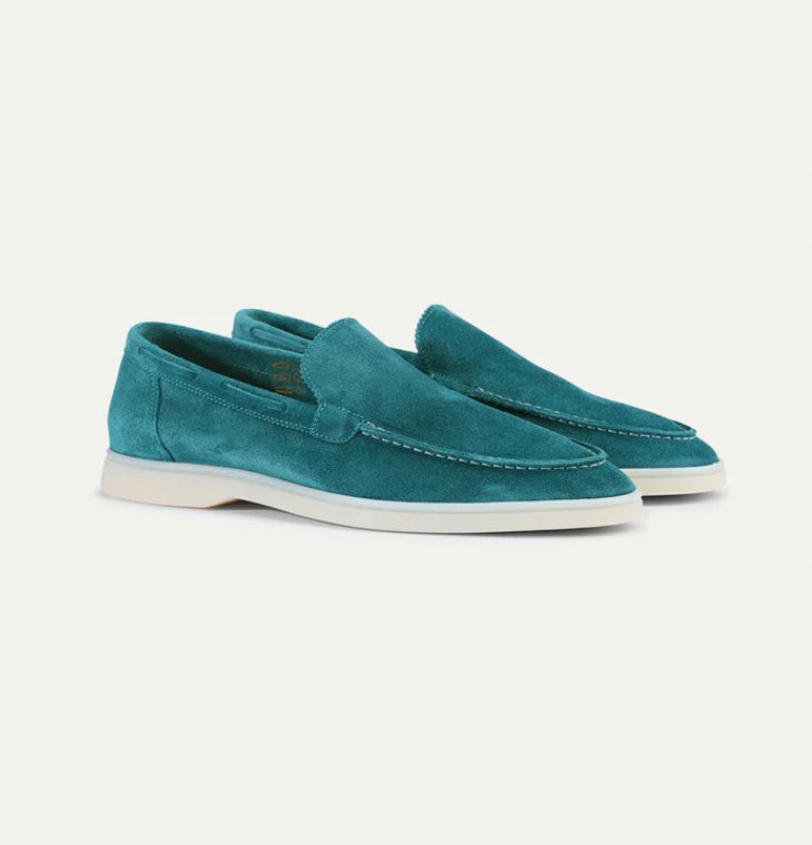 Roland - Stylish Loafers with Soft Lining Dunkel Türkis